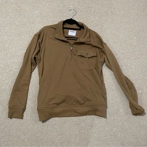 Old navy unisex quarter zip - Tan